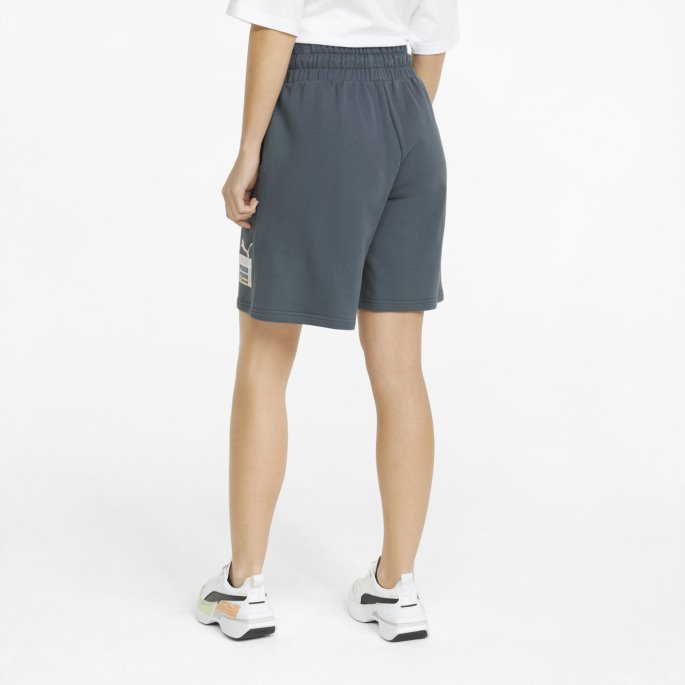 Merke Kjærlighet Høy Midje Shorts For Kvinner Puma På Salg Mørk Skifer
