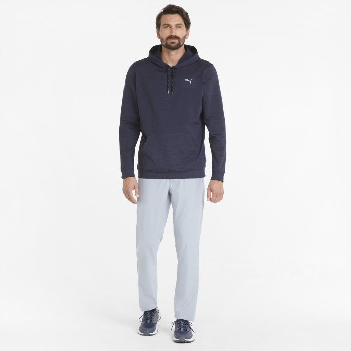 Marineblå Blazer Heather Puma På Tilbud Skyspunnet Progress Golf Hettegenser For Menn