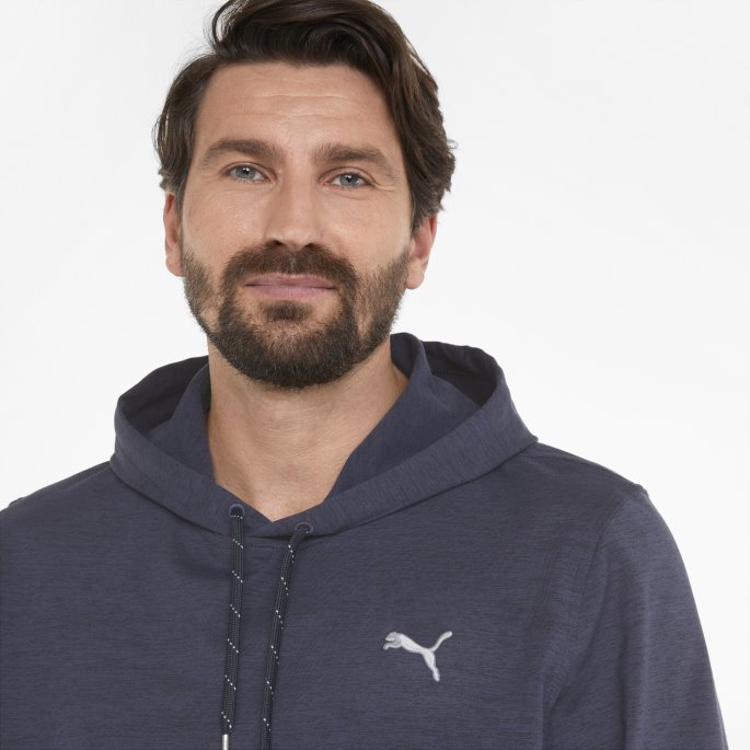 Marineblå Blazer Heather Puma På Tilbud Skyspunnet Progress Golf Hettegenser For Menn