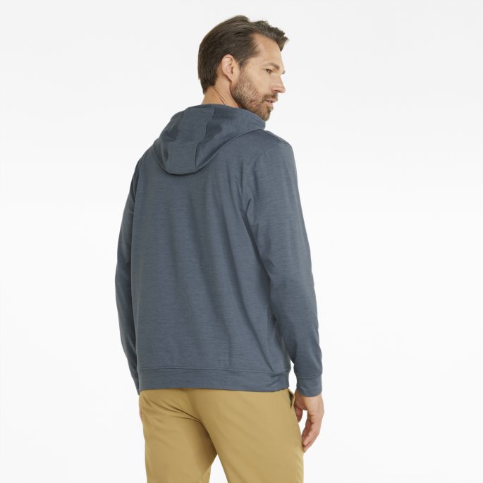 Cloudspun Progress Herre Golf Hettegenser Puma På Tilbud Kveld Himmel Lyng
