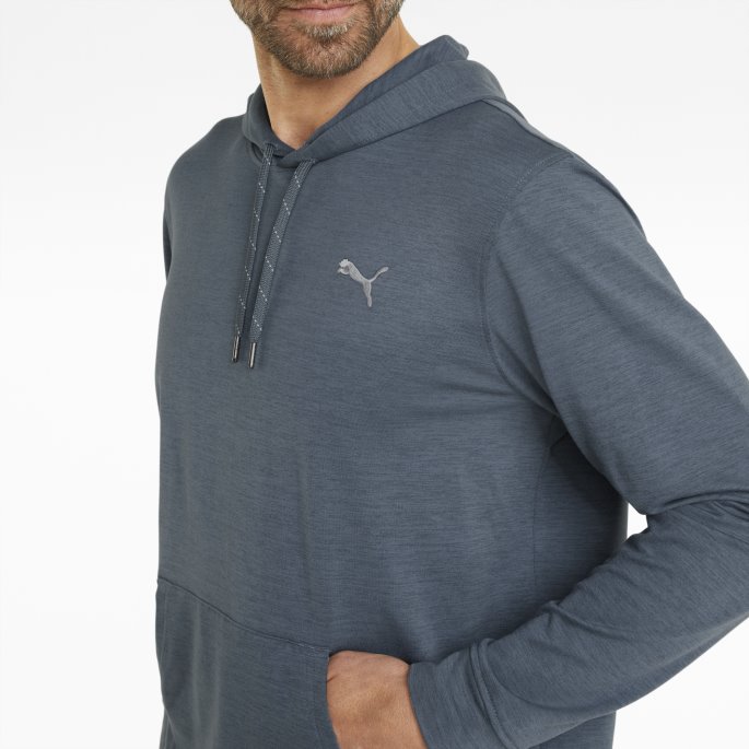 Cloudspun Progress Herre Golf Hettegenser Puma På Tilbud Kveld Himmel Lyng