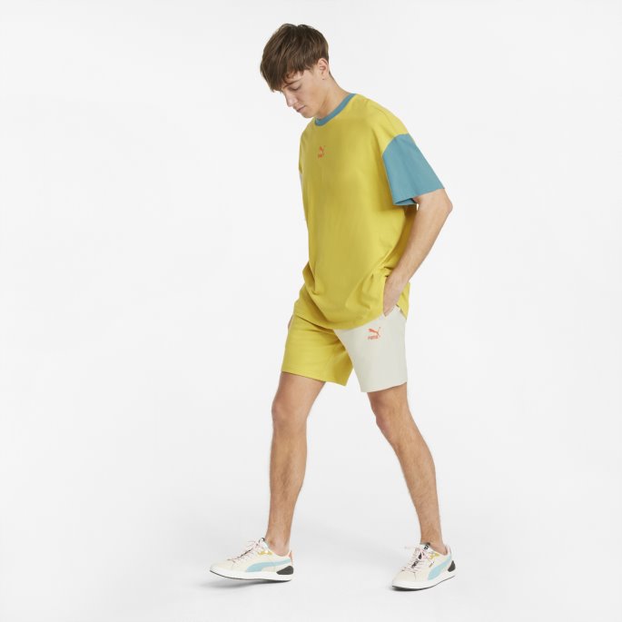 Bambus Puma På Salg Klassikere Blokk Boksy Herre-t-skjorte