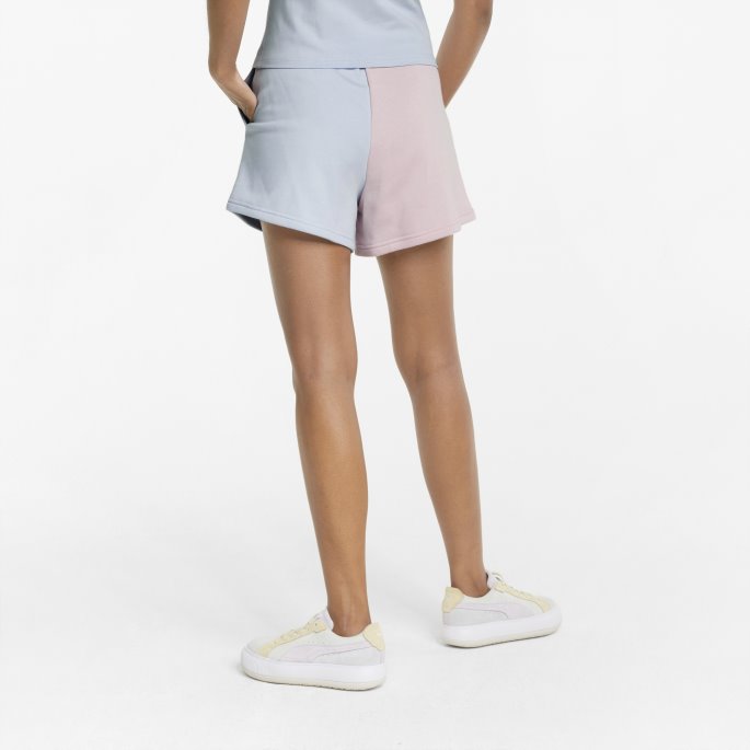 Klassikere Blokk Høye Dameshorts Puma På Tilbud Arktisk Is-kritt Rosa
