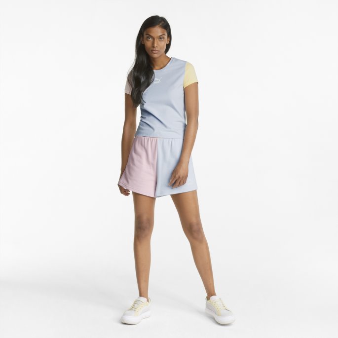 Klassikere Blokk Høye Dameshorts Puma På Tilbud Arktisk Is-kritt Rosa