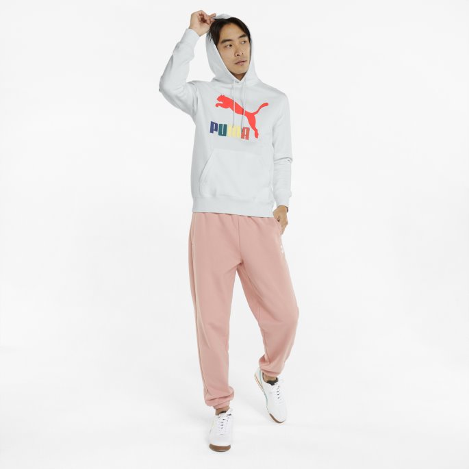 Puma På Tilbud White-go For Classics Logo Hettegenser For Menn