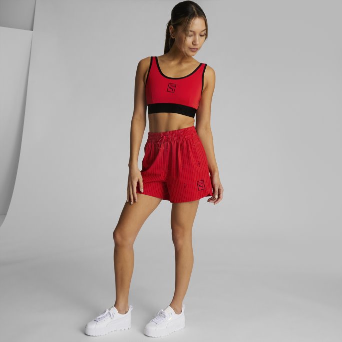 Puma På Tilbud X Vogue Sports-bh For Kvinner Ildrød