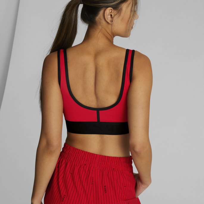 Puma På Tilbud X Vogue Sports-bh For Kvinner Ildrød