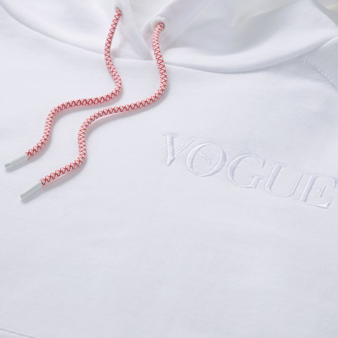 Hvit Puma På Tilbud X Vogue Hettegenser For Kvinner