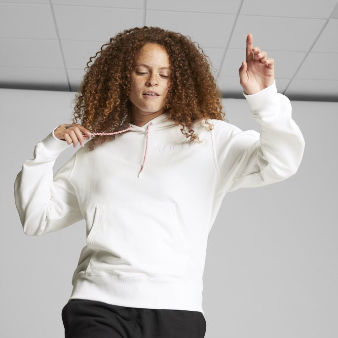 Puma På Tilbud X Vogue Hettegenser For Kvinner Hvit