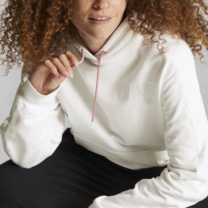 Puma På Tilbud X Vogue Hettegenser For Kvinner Hvit