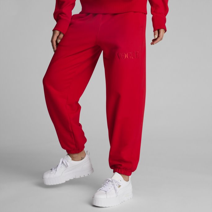Puma På Tilbud X Vogue Joggebukser For Kvinner Ildrød