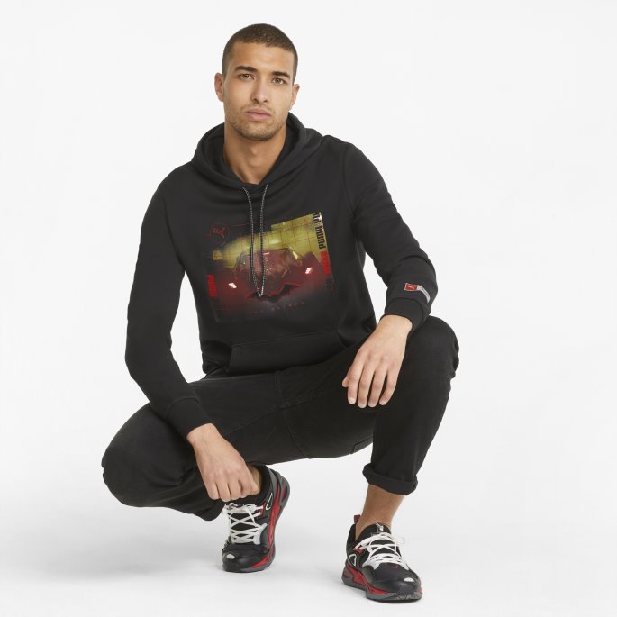 Puma På Tilbud X Batman Hettegenser For Menn Svart