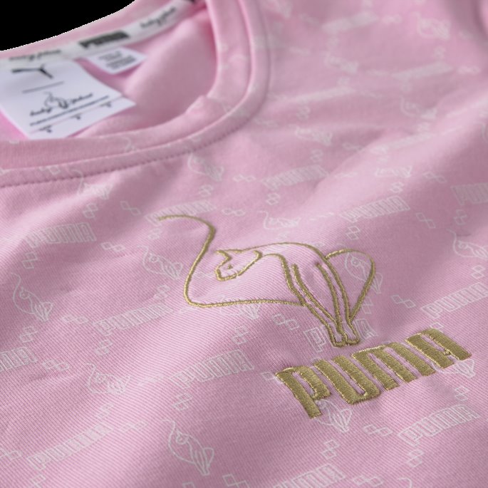 Puma På Tilbud X Baby Phat All-over-print Tee Kvinner Bonbon-aop