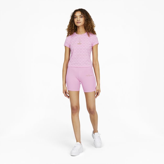 Puma På Tilbud X Baby Phat Heftig Montert Aop T-skjorte Bonbon-aop
