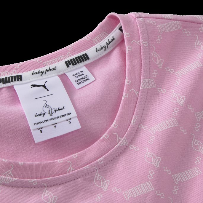 Puma På Tilbud X Baby Phat Heftig Montert Aop T-skjorte Bonbon-aop