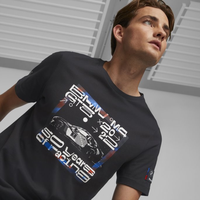 Puma På Tilbud Bmw M Motorsport Statement Bilgrafikk Herre T-skjorte Svart