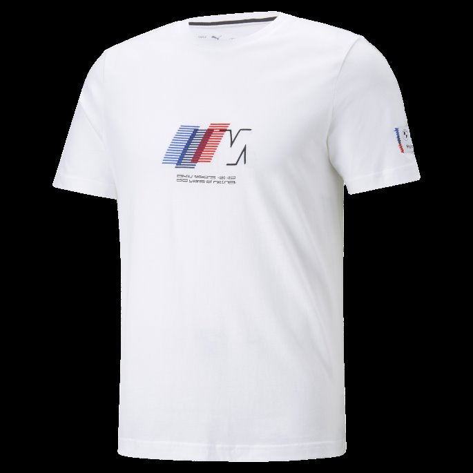 Hvit Bmw M Motorsport Statement Grafisk Herre T-skjorte Puma På Salg