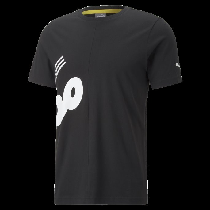 Puma På Tilbud Svart Porsche Legacy Logo Herre T-skjorte