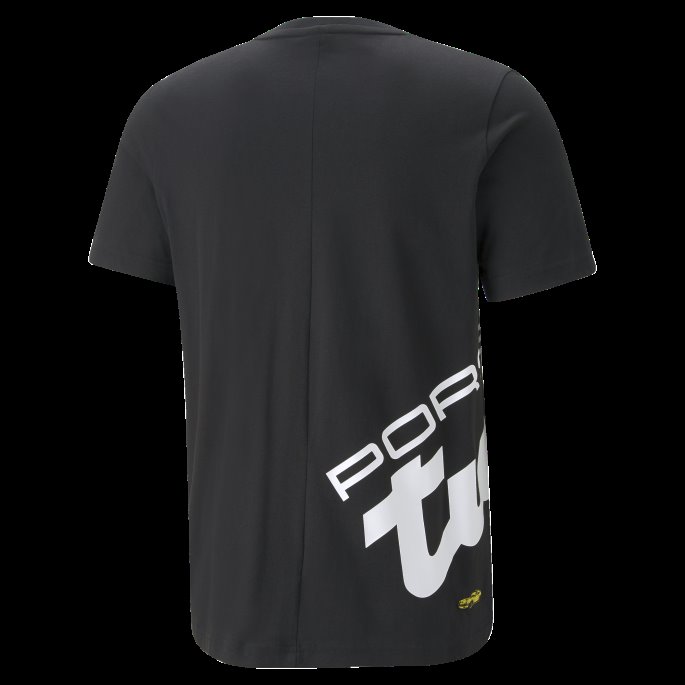 Puma På Tilbud Svart Porsche Legacy Logo Herre T-skjorte