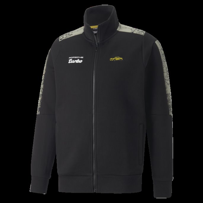 Svart Puma På Tilbud Porsche Legacy T7 Motorsport Sweat Jakke Herre