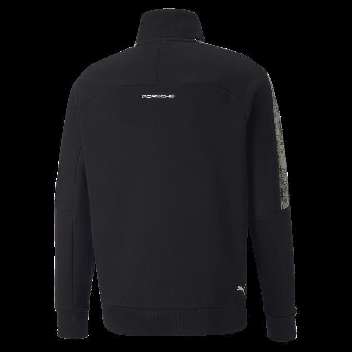 Svart Puma På Tilbud Porsche Legacy T7 Motorsport Sweat Jakke Herre