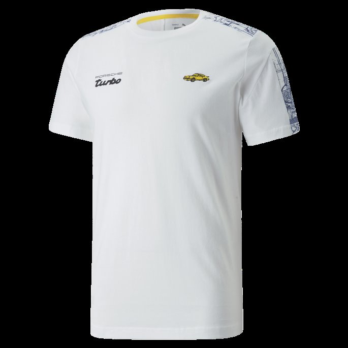 Puma På Tilbud Porsche Legacy T7 Motorsport Tee Herre Hvit