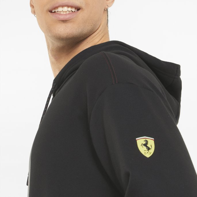 Puma På Tilbud Svart Scuderia Ferrari Nightride Hettegenser For Menn
