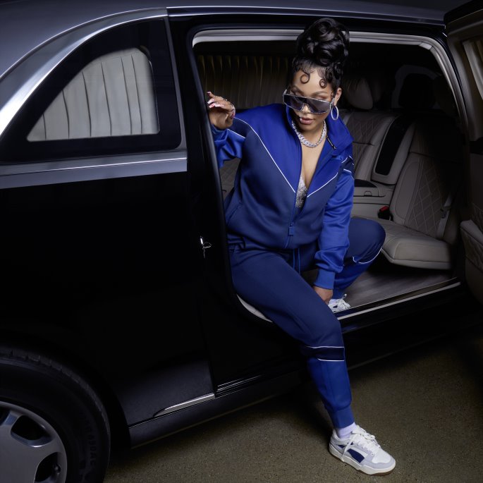 Puma På Tilbud X Lauren London Mcs Bukser Mørk Denim-kjole Blå