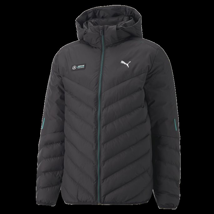 Mercedes-amg Petronas Motorsport Formula One Mt7 Ecolite Dunjakke Menn Puma På Tilbud Svart