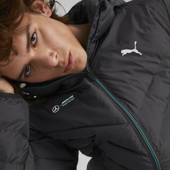 Mercedes-amg Petronas Motorsport Formula One Mt7 Ecolite Dunjakke Menn Svart Puma På Salg