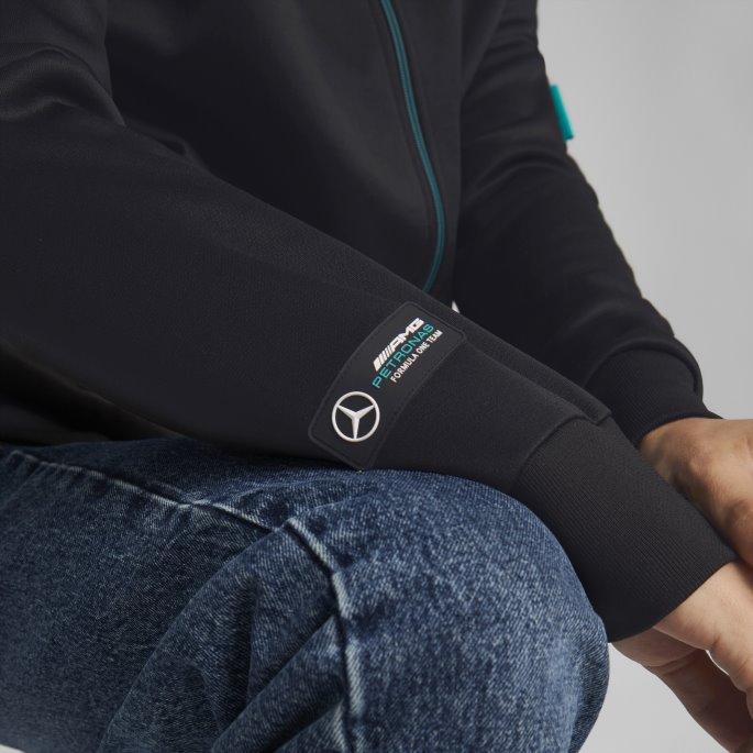 Puma På Tilbud Svart Mercedes-amg Petronas Motorsport Formula One Mt7 Treningsjakke Herre