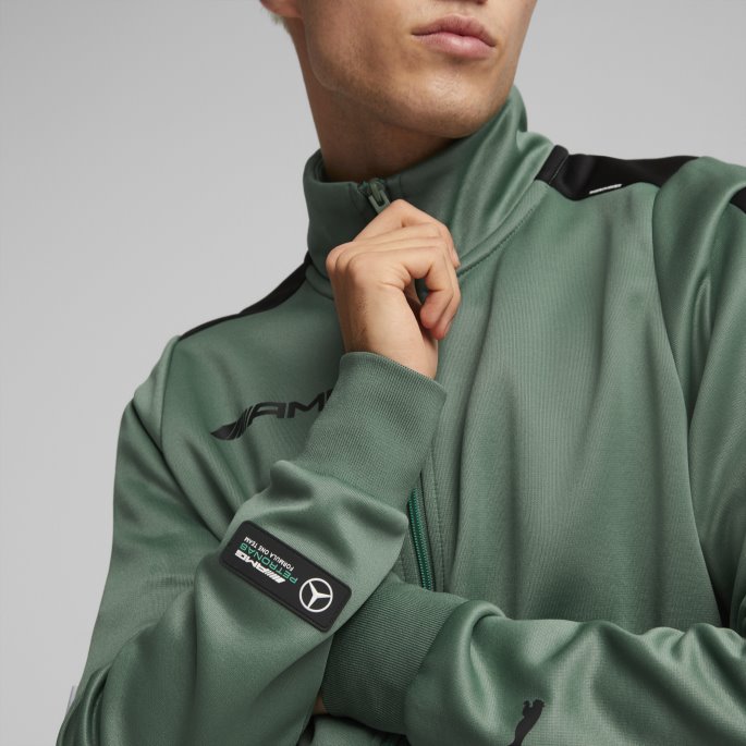 Puma På Salg Mercedes-amg Petronas Motorsport Formula One Mt7 Treningsjakke Herre Dyp Skog