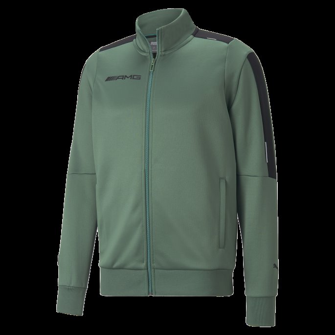 Puma På Salg Mercedes-amg Petronas Motorsport Formula One Mt7 Treningsjakke Herre Dyp Skog
