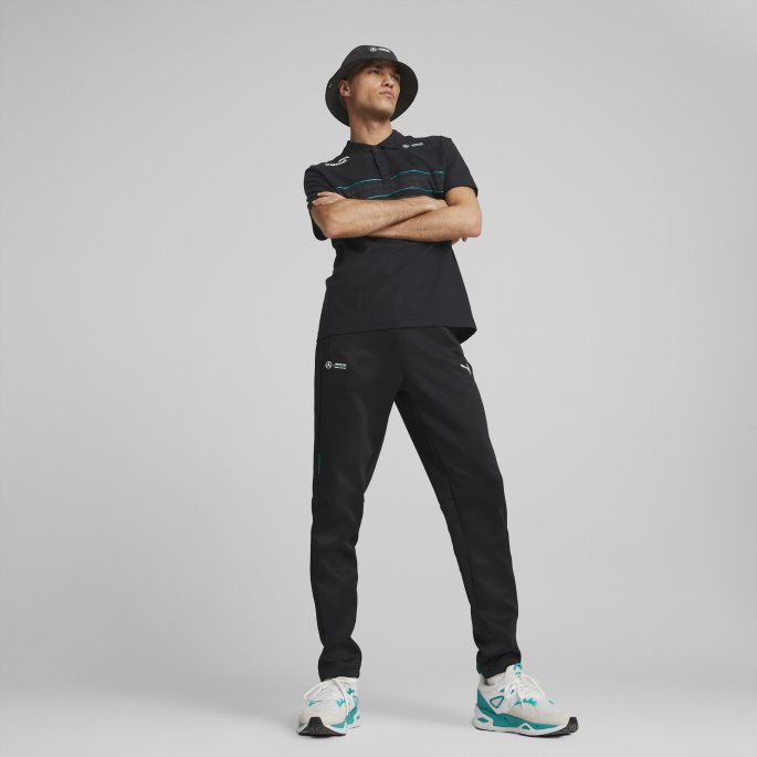 Mercedes-amg Petronas Motorsport Formula One Mt7 Treningsbukser For Menn Svart Puma På Salg