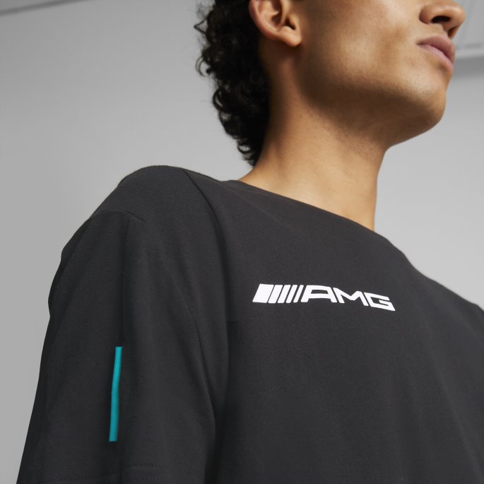 Puma På Salg Mercedes-amg Petronas Motorsport Formula One Mt7 Tee Herre Svart