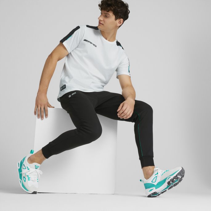 Hvit Puma På Salg Mercedes-amg Petronas Motorsport Formula One Mt7 Tee Herre