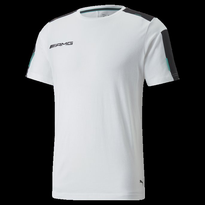 Hvit Puma På Salg Mercedes-amg Petronas Motorsport Formula One Mt7 Tee Herre