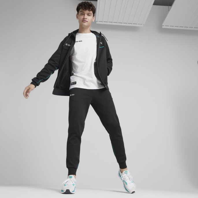 Puma På Tilbud Mercedes-amg Petronas Motorsport Formula One Svettejakke Med Hette Herre Svart