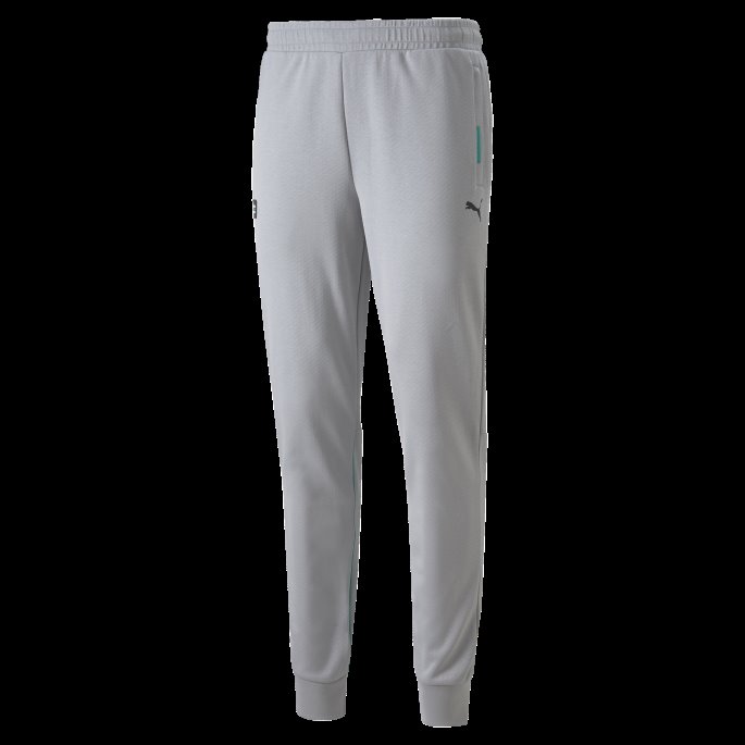 Mercedes-amg Petronas Motorsport Formula One Joggebukser For Menn Puma På Salg Mercedes Team Sølv