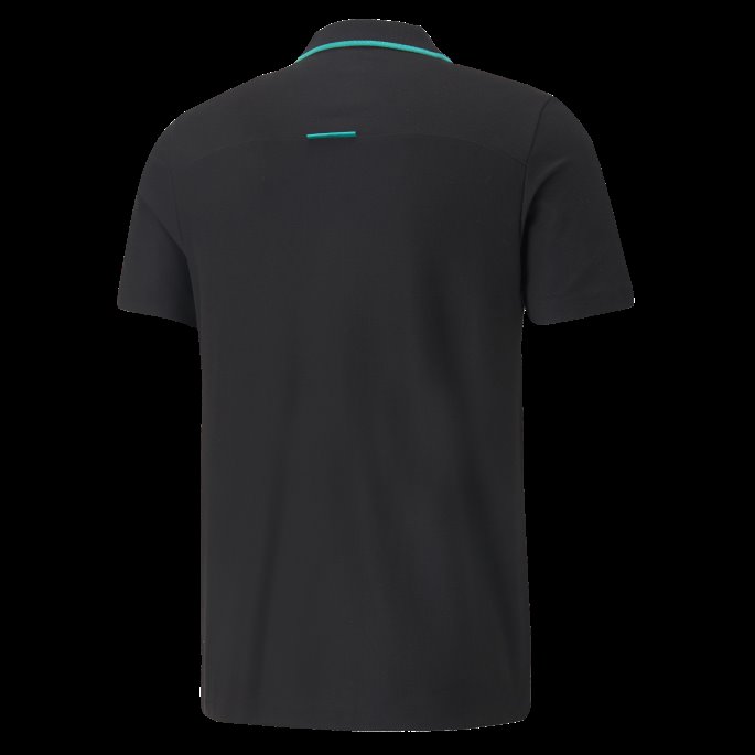Svart Puma På Tilbud Mercedes-amg Petronas Motorsport Formula One Poloskjorte Herre