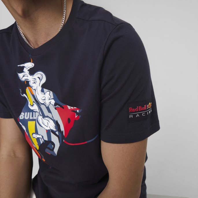 Nattehimmel Puma På Salg Red Bull Racing Dynamisk Bull Logo Tee Menn
