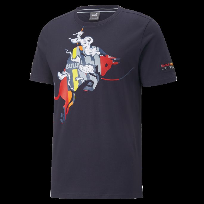 Nattehimmel Puma På Salg Red Bull Racing Dynamisk Bull Logo Tee Menn