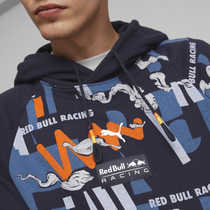 Puma På Tilbud Nattehimmel Red Bull Racing Hettegenser Herre