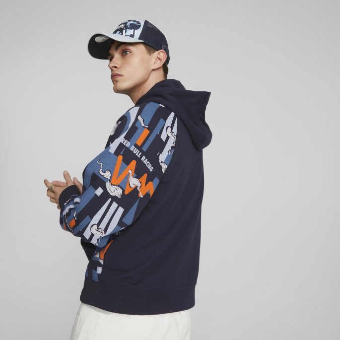 Puma På Tilbud Nattehimmel Red Bull Racing Hettegenser Herre