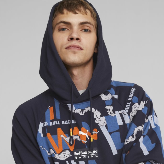 Puma På Tilbud Nattehimmel Red Bull Racing Hettegenser Herre