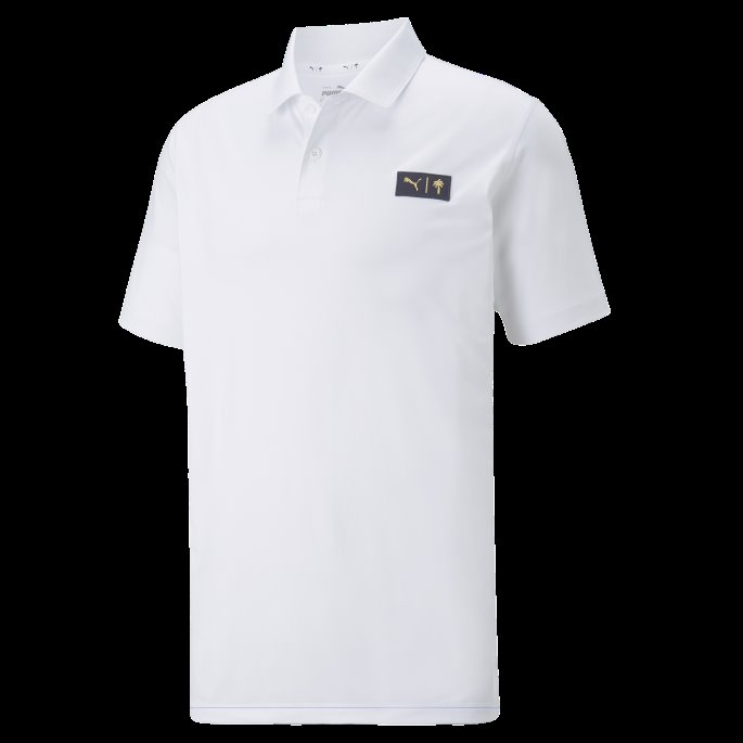 Puma På Tilbud X Palm Tee Crew Golf Poloskjorte For Menn Lys Hvit