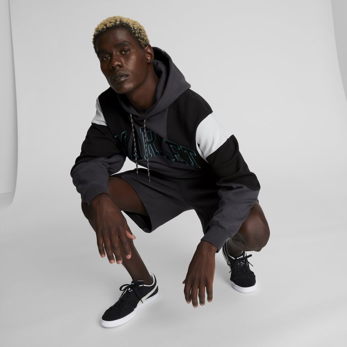 Puma På Tilbud X Market Avslappet Hettegenser For Menn Phantom Black
