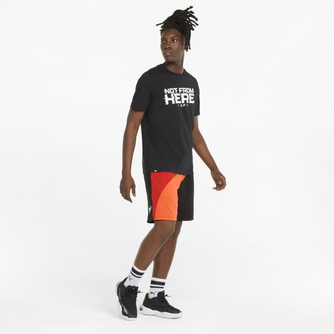 Svart Ikke Herfra Herre Basketball T-skjorte Puma På Salg