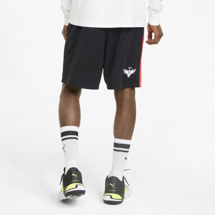 Svart One Of One Flare Basketballshorts For Menn Puma På Salg