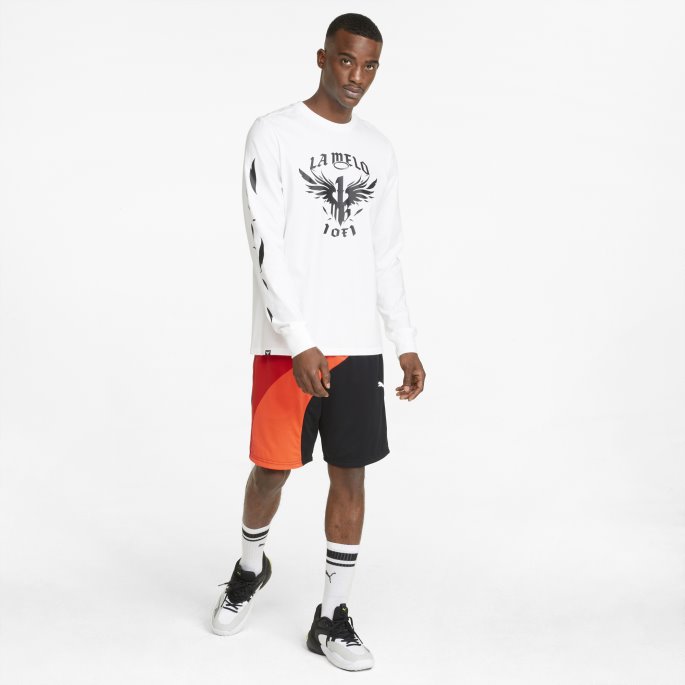 Svart One Of One Flare Basketballshorts For Menn Puma På Salg